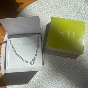 Stella & Dot Silver link necklace.